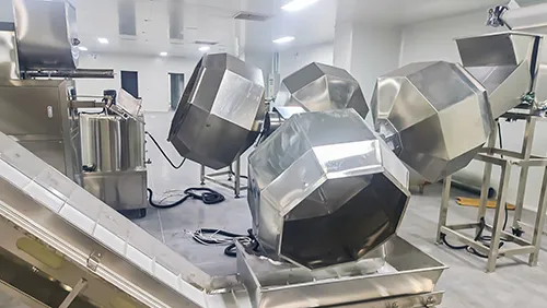 Многоголовочный дражировочный барабан для нанесения специй